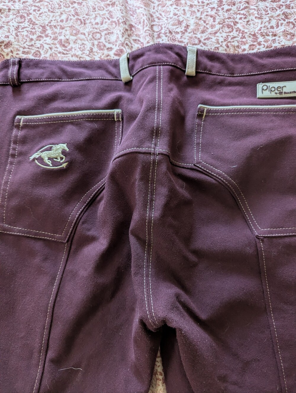 Purple & Tan Riding Breeches - Picture 3 of 4